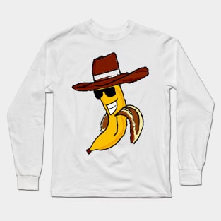 Crooked smile banana Long Sleeve T-Shirt